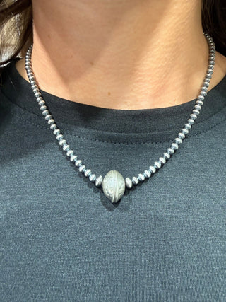 Sterling Silver Mercury Dime Pearl Necklace | Machine-Made Western Silver Pearls Necklace - Barbwire n Bougie Boutique