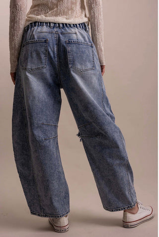 Studded Star Barrel Jeans - Barbwire n Bougie Boutique
