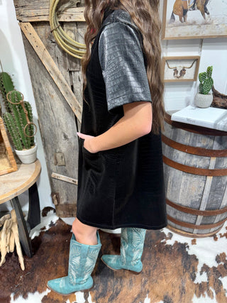 Tha Wild Edit Croc Print Dress - Barbwire n Bougie Boutique