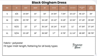 Turquoise Haven Black Gingham Western Pearl Snap Dress - Barbwire n Bougie Boutique