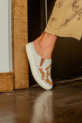 Very G Western Woven Slip-On Clogs-Cognac-FINAL SALE ! - Barbwire n Bougie Boutique