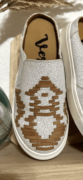 Very G Western Woven Slip-On Clogs-Cognac-FINAL SALE ! - Barbwire n Bougie Boutique