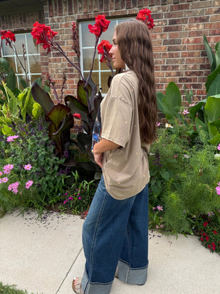 Vintage Native Warrior Graphic Tee | Oversized Western Statement T-Shirt - Barbwire n Bougie Boutique