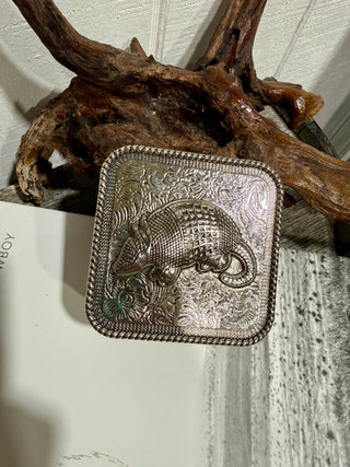 Western Armadillo Travel Jewelry Case - Barbwire n Bougie Boutique