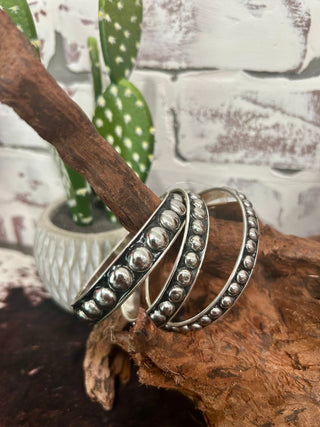 Western Bubble Bangle Bracelet Stack-3 Bracelets - Barbwire n Bougie Boutique