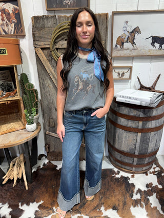 Western Cowboy Bucking Horse Sweater Vest - Barbwire n Bougie Boutique