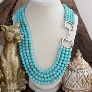 Western Snaffle Bit Bead Necklace-3 Styles - Barbwire n Bougie Boutique