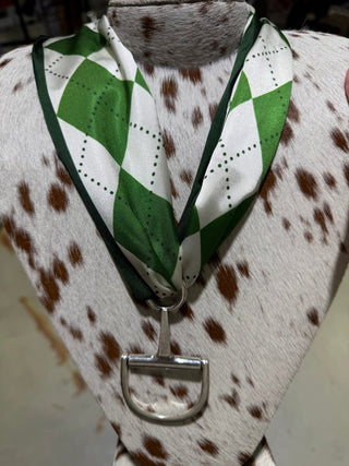 Western Snaffle Bit Twilly Scarf Ring | Equestrian Bit Pendant Accessory for Wild Rags & Twillies - Barbwire n Bougie Boutique
