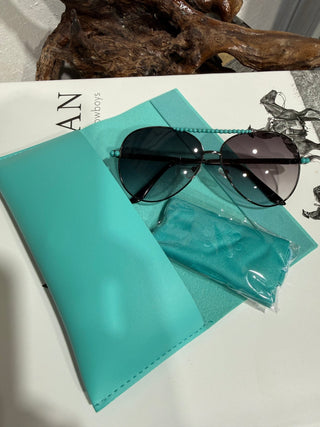 Western Turquoise Beaded Aviator Sunglasses | Boujee Cowgirl Sunnies - Barbwire n Bougie Boutique