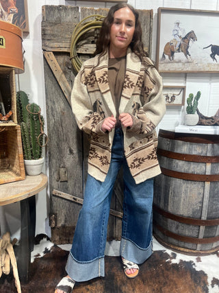 Wild Horses Southwestern Horse Cardigan - Barbwire n Bougie Boutique