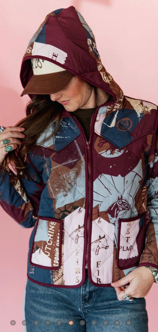 Winners Circle Quilted Hoodie – 2 Fly Co. - Barbwire n Bougie Boutique